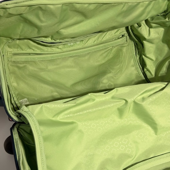 Vera Bradley Teal Floral Rolling Travel Bag - Picture 12 of 16